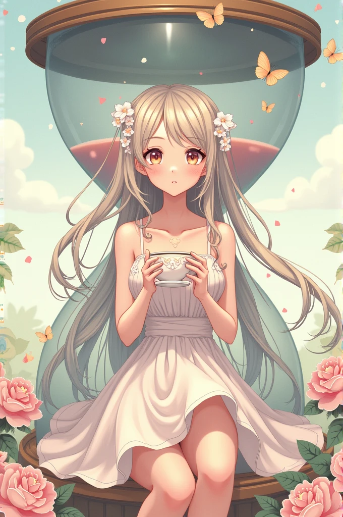 Anime hourglass tea girl body