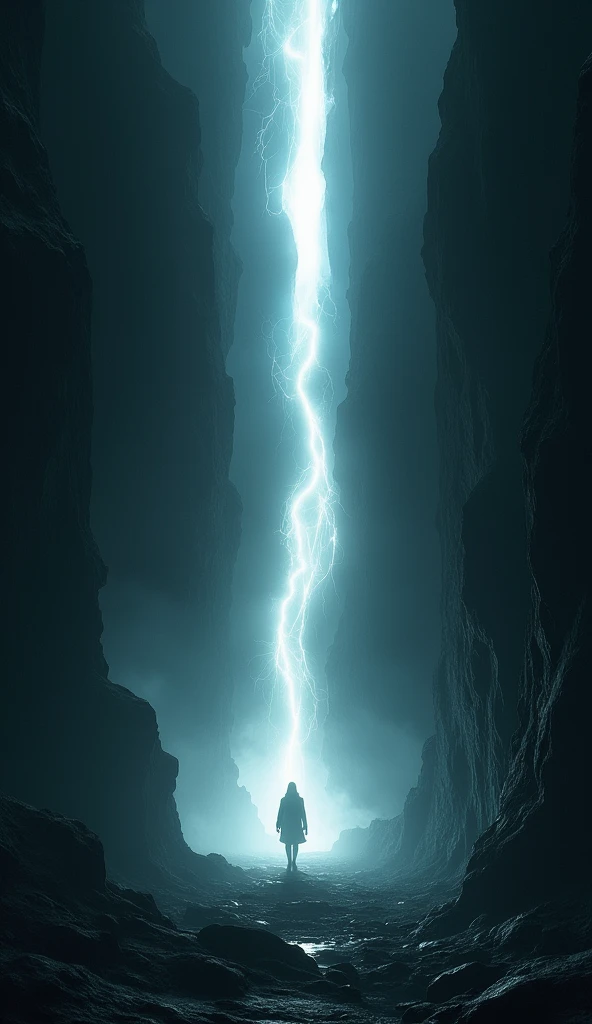 Scene 1: The Creation of Light (Journey 1)
- A vast space of infinite darkness is torn apart by a powerful beam of divine light that spreads, dividing the darkness. The light shines brightly, lighting half the scene, while the other half remains in the shadows. The environment should convey a sense of grandeur and supernatural power..