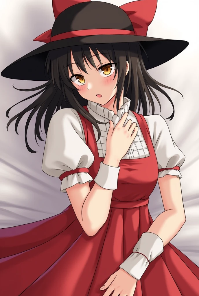 Reimu 博麗の巫woman woman Black Hair Marisa is characterized by her red ribbon. 魔woman woman blonde The man wearing a black hat、Dripping wet with love juice、I want a penis。
