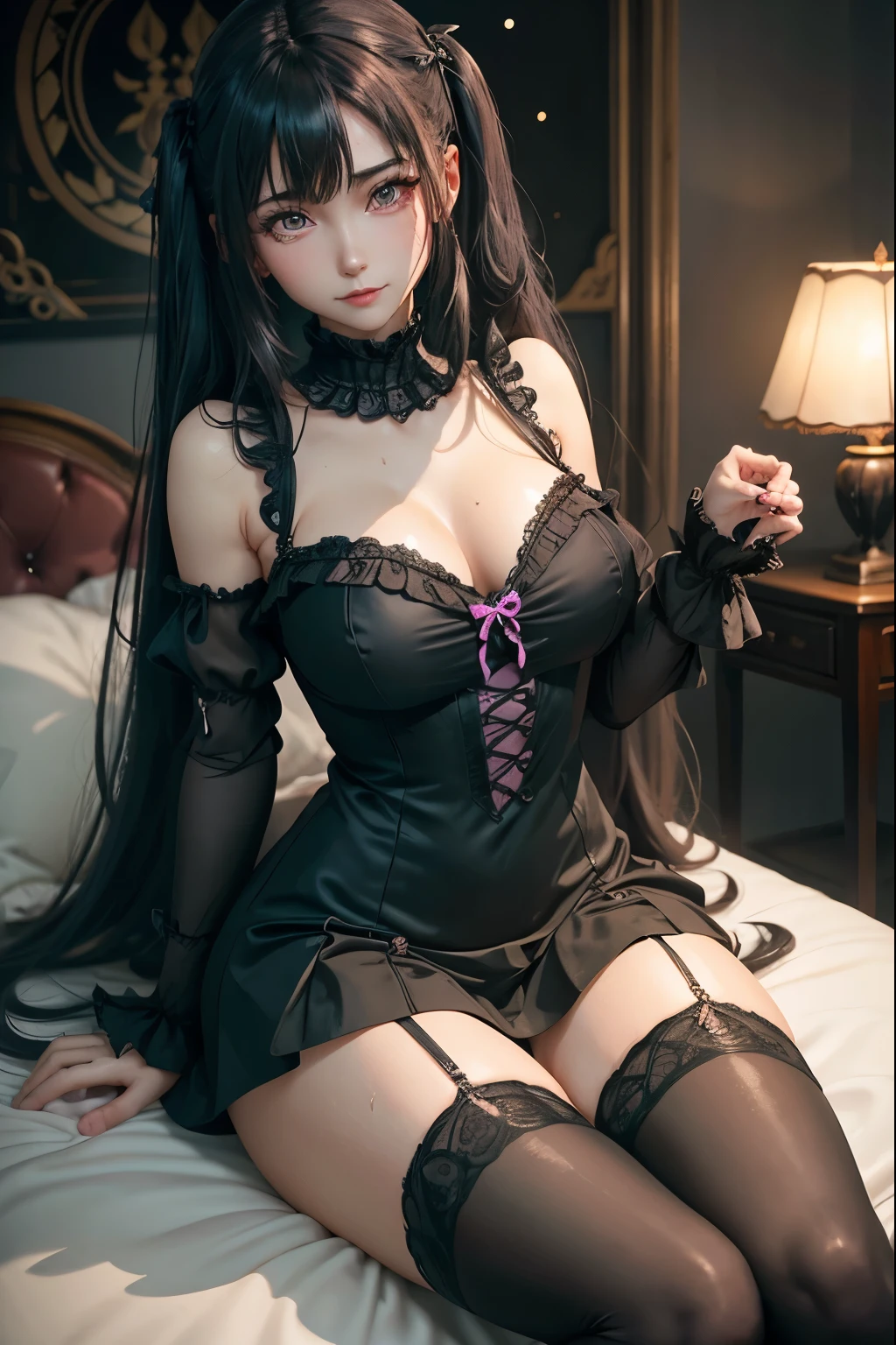 ハードなDark Gothicメイク、Black dark eyeshadow、sad、Good skin radiance、Dark Gothicメイク、Dark smile、palace、The beauty of fragrance、24-years-old、facial expressions during masturbation、Extremely fair skin、Expressions of intense sexual pleasure、Embarrassed look、Dark Gothic、Highest quality、Drunk face、Purple maid outfit、mysterious、noble、Loving smile、Twin tail hair、Right eye is blue、Left eye is red、Super tempting pose、Platform heel shoes、Heavy makeup、Gothic Clothing、Silver Hair、Long Hair Straight Hair、Cute Gothic Dresses、Beautiful Face、Elegant face、Attractive face、Stained glassの背景、Chest glistening with sweat、The room is dark、goth long dress、Bell Sleeves、Wizard Sleeve、Decadent look、Sexually excited expression、Wet shiny thigh water、Thighs that are wet and shiny with oil、Background of a room full of roses、Sad look、Rose Maiden、The embroidery is pink、The dress has pink embroidery.、Thigh-high socks、Knee-high socks、Gentle expression、Dark black eyeshadow、Stained glassとバラの背景、Thighs are a little thin、Female Duo、Female couple、dark church background、Stained glass、Black metal world、Dark Castle、Dark Room、Slender body、gothic long dress、Victorian dress、Small breasts、The bed is covered with roses、Her thighs are shining with sweat、My body is wet and shiny、There is a lot of glitter on the thighs、I am sweating、My thighs are sticky with sweat.、My thighs are glistening with sweat、My whole body is sweaty and shiny、I sweated a lot.、My thighs are sweaty、My wet thighs are glistening with sweat.、There is a lot of sweat shining all over my body、Slender body、Sit on the bed、Beautiful legs、Outstretched legs、Hands on the bed、Super beautiful straight hair、Straight hair to the ends、Straight Perm Hair、Show off your glamorous thighs、Ass on the bed、Sitting with legs wide apart、Thighs are a little glamorous、Small breasts、Panting expression、facial expressions during masturbation、Extremely fair skin、Playing the synthesizer、Synthesizer shines、A synthesizer instrument is nearby、Working with synthesizers、