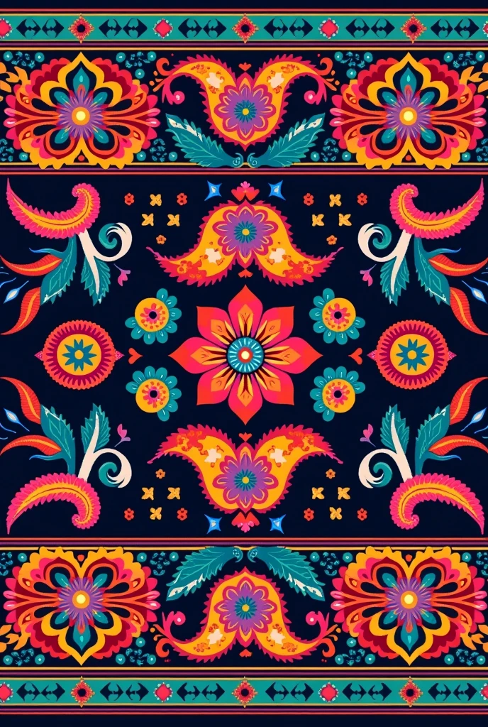 An Oaxacan huipil pattern