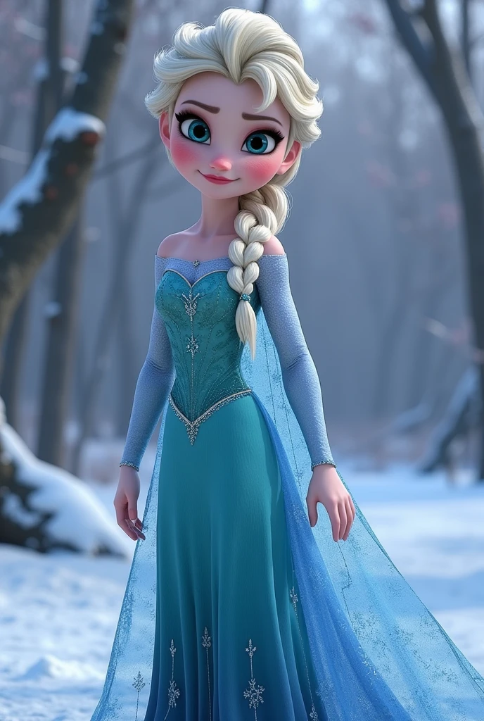Create an image of Elsa without clothes 