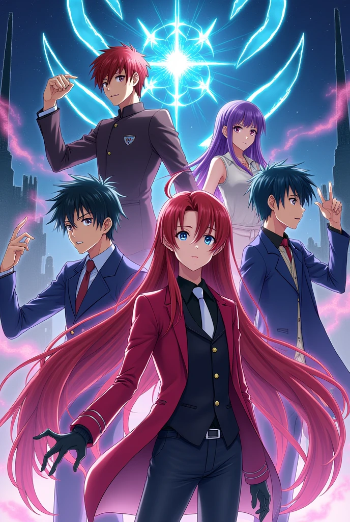 Image of the main characters of these two anime High scholdxd and strike the book