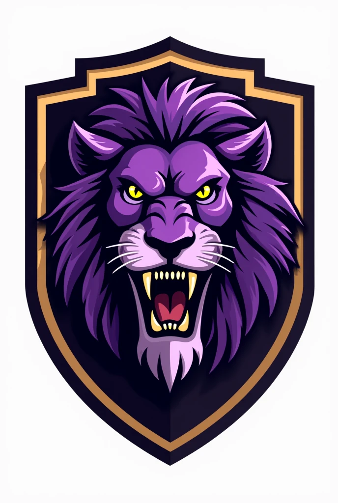 Escudo de time do 6°yes A com a cabeça de um
leão roxo para interclasse e faça como um escudo de futebol e faça o leão serio e faça escrito "6°yes A " and make it as badass as you can And slave year instead of yes make it without the mustache and write 6th A make it without the th but it was perfect just remove the th WITHOUT THE TH it was great but make it less angry than you know make it as badass as possible with very sharp teeth make it even more AWESOME make it bright purple with golden eyes and a little angry make it much brighter it's good but something is missing