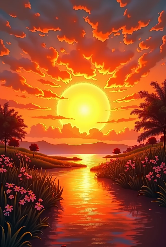  for kids poem Orange at dusk, a warm, fiery grace
