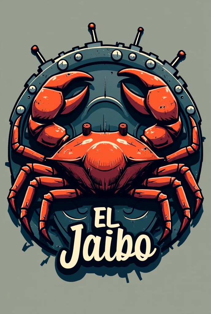 Logo for a motorcycle workshop with the name of "El Jaibo"