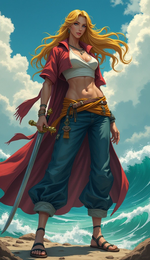 Gold Roger from One Piece turned female