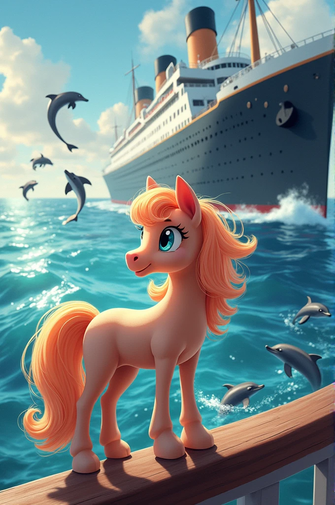 Pony with Dolphins in The Titanic