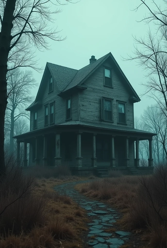 (Best Quality)), ((masterpiece)), (detailed),
Years later, the abandoned house is still standing, waiting for his next victim.