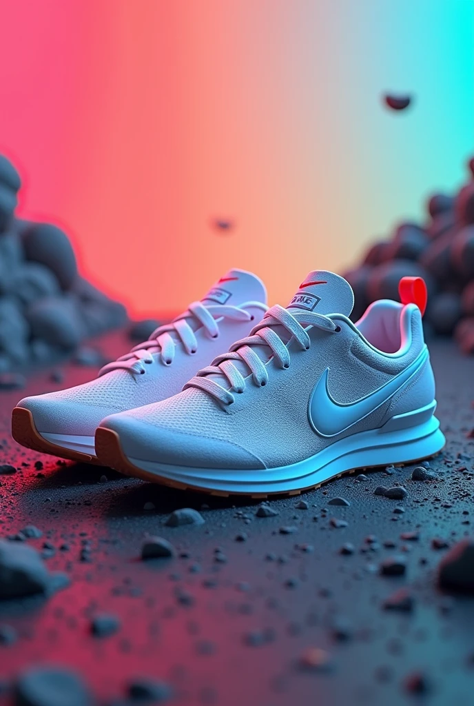 Nike shoes with background 