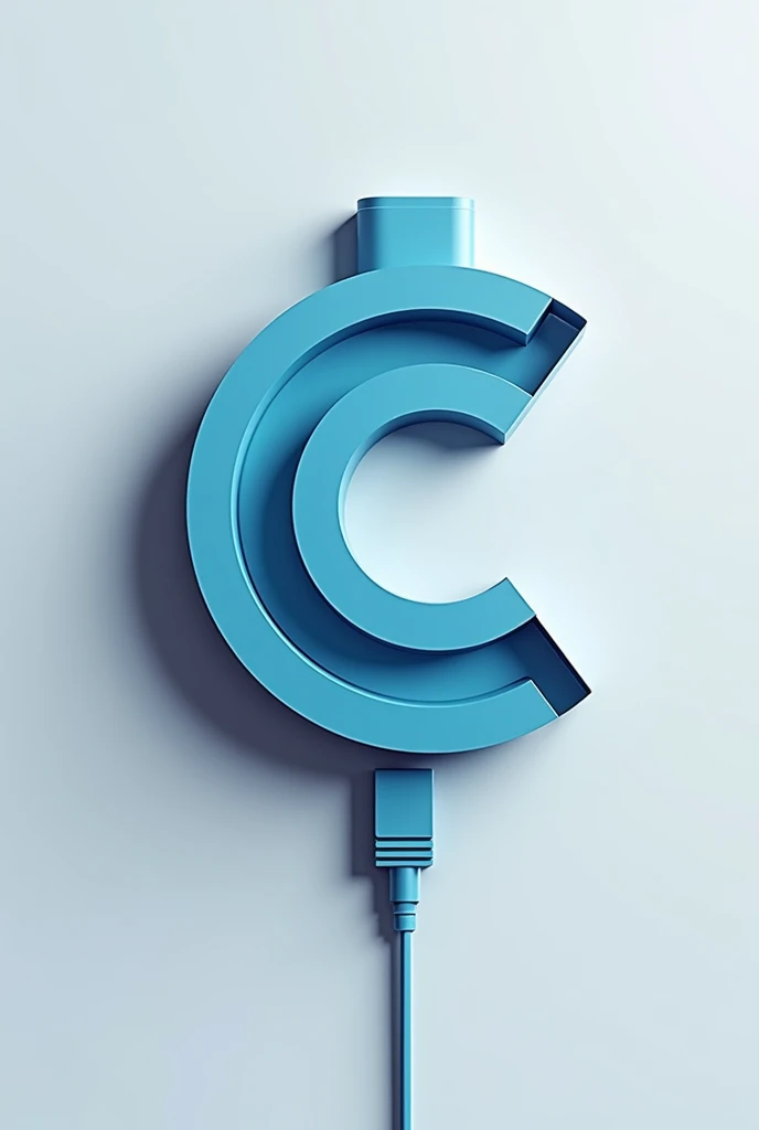 You are a graphic designer and you have to create an logo with the letter C that looks like it is charging as a phone battery