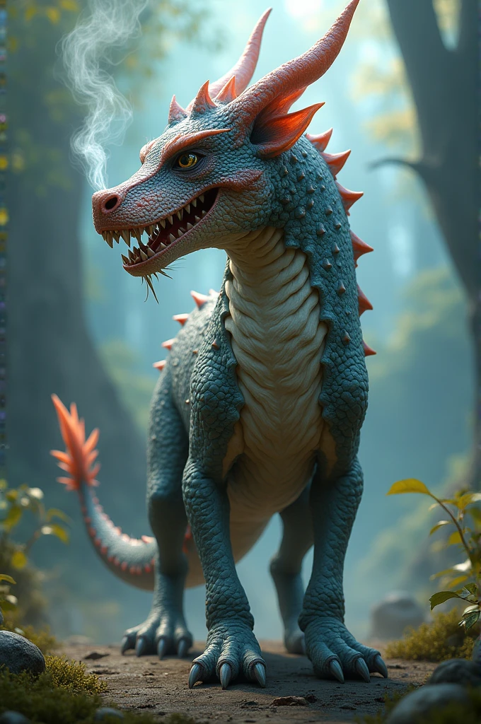 Dog with dragon head
