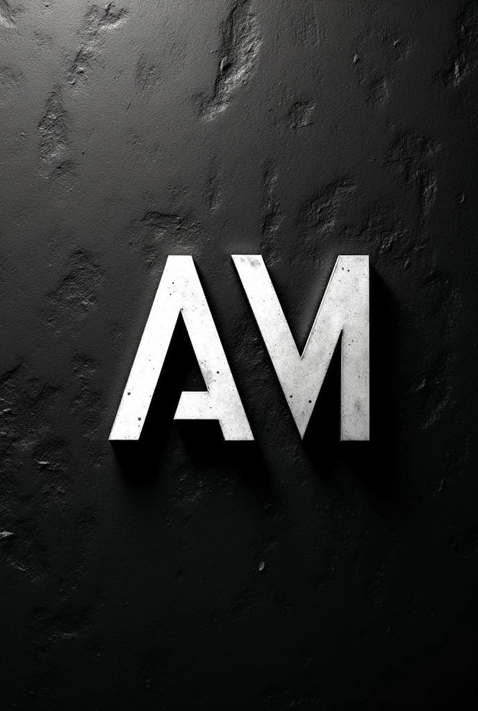 I want to create an image for a company specializing in leather working, wood working, 3d printing, and blacksmithing with the AM symbol black and white for the lettering