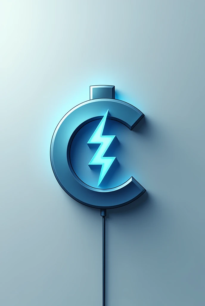 You are a graphic designer and you have to create an logo with the letter C that looks like it is charging as a phone battery 