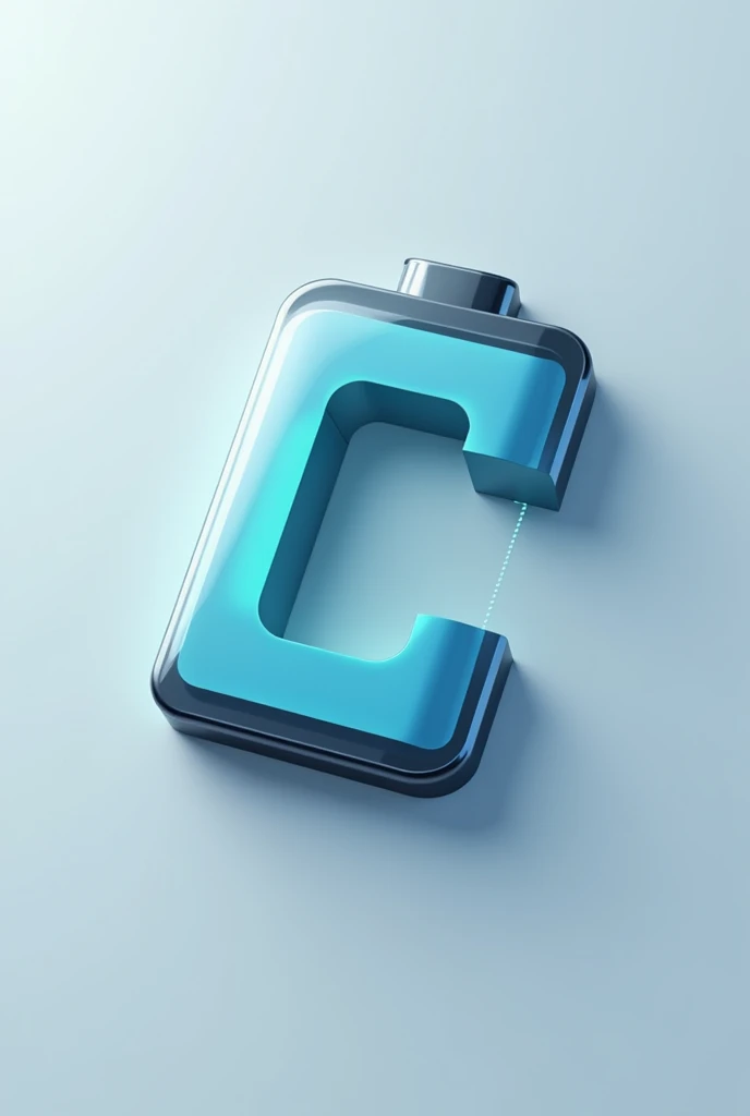 You are a graphic designer and you have to create an logo with the letter C that looks like it is charging as a phone battery