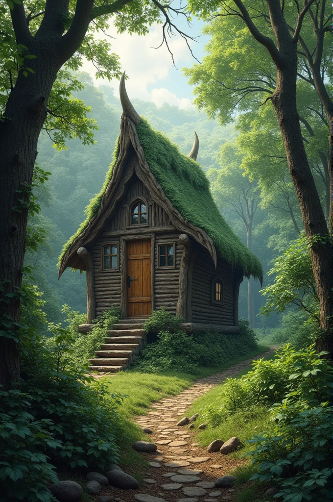 Iban house in the background of the forest ((best quality)), ((masterpiece)), (detailed), perfect face