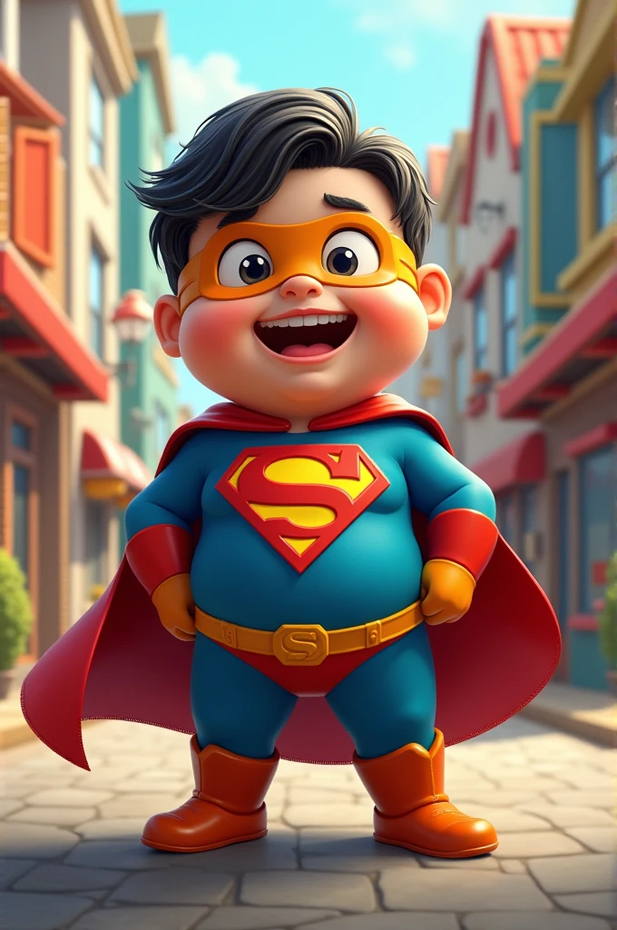 Draw me a picture , chubby boy is patman
