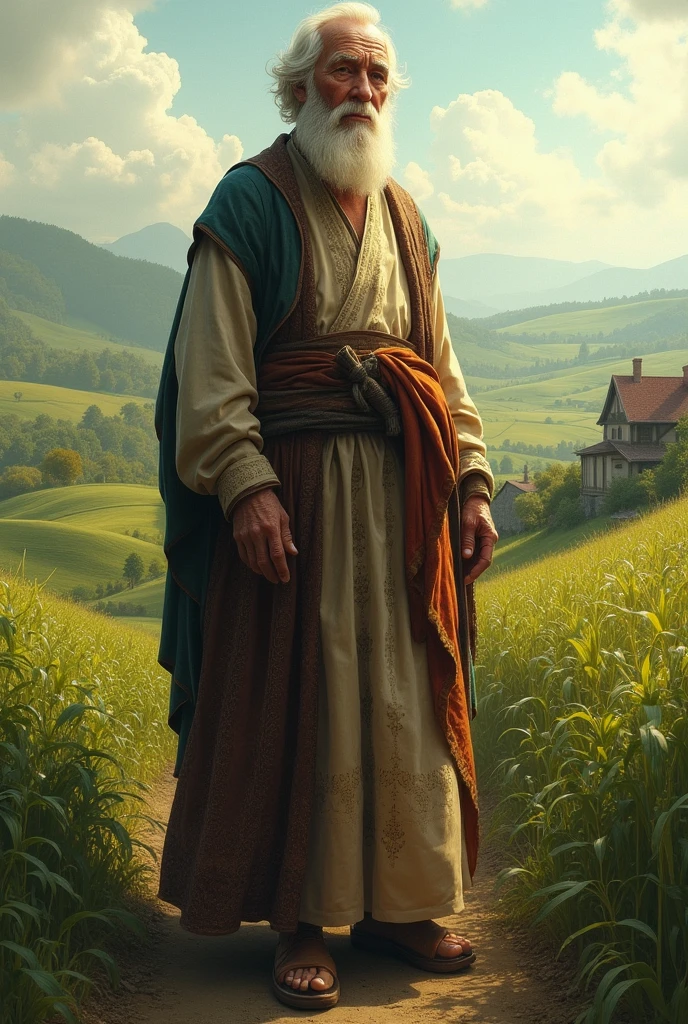 there lived a farmer in a gown