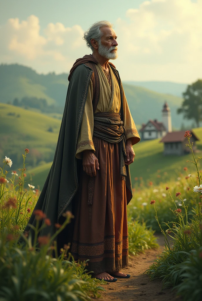 there lived a farmer in a gown