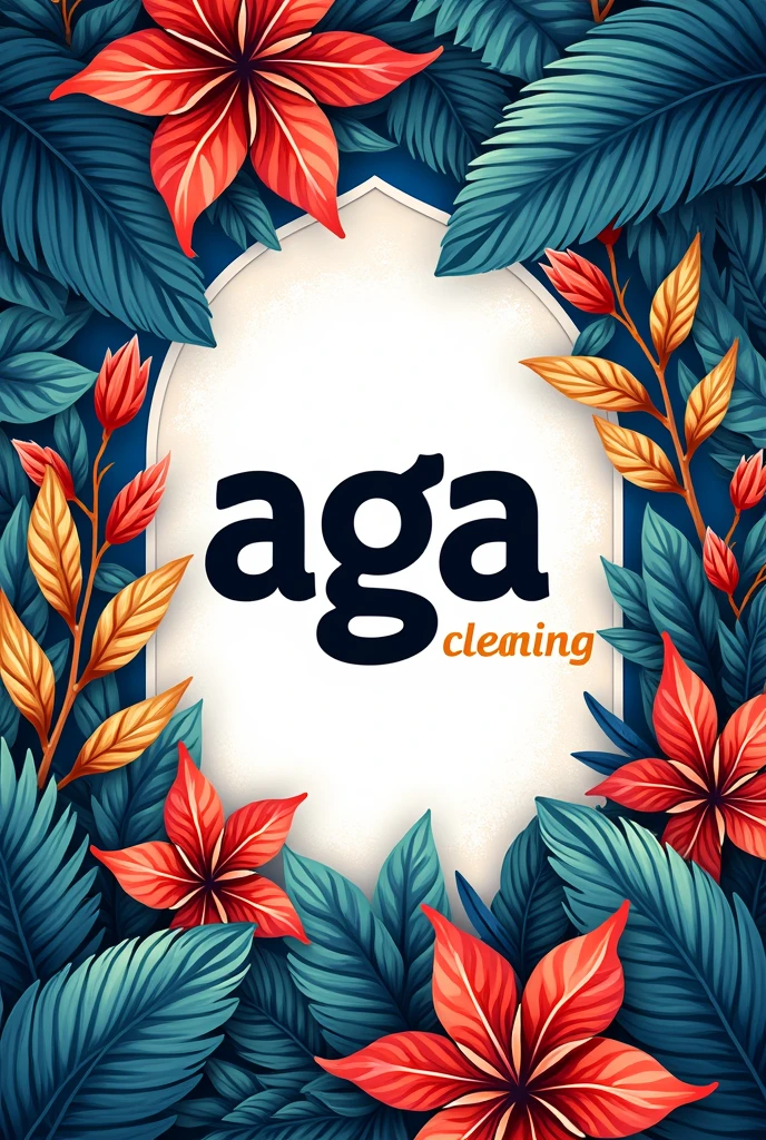 A profile picture with the word "AGA cleaning" using patriotic elements of Costa Rica