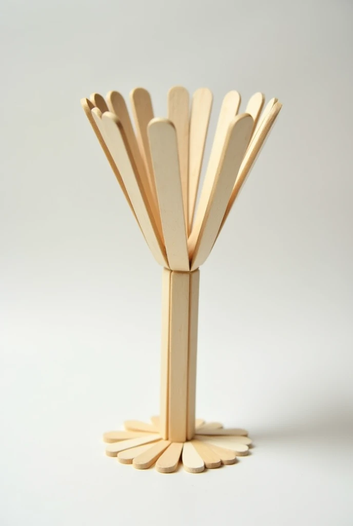 Make homemade popsicle sticks in the shape of a glass