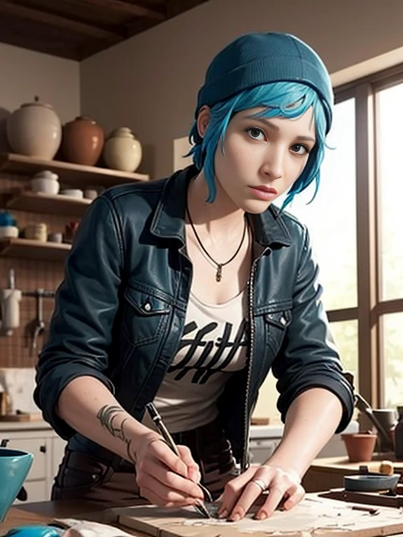 Chloe Price making ceramics,hands making ceramics