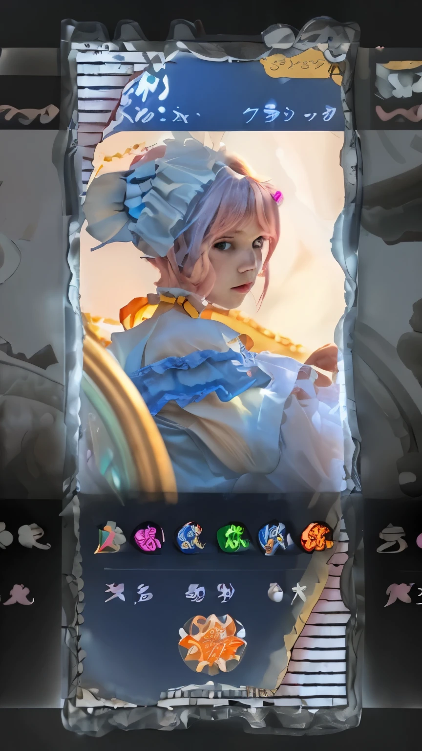 Super delicate cute boy wearing a Lolita dress with pink hair. 8K ultra-high image quality, delicate texture, pure white background.