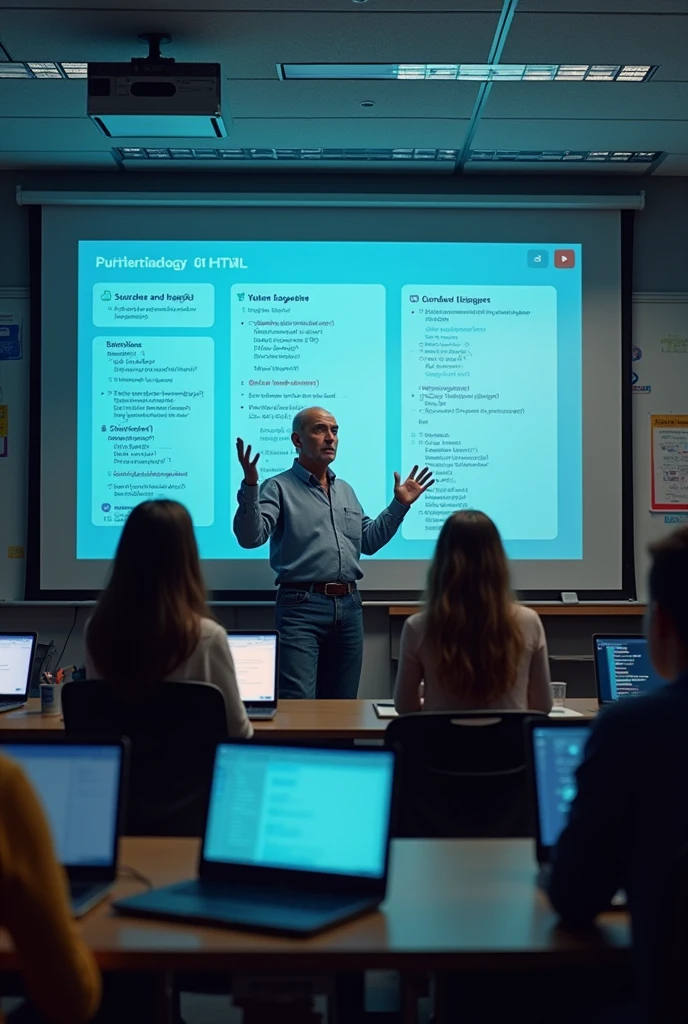A TEACHER TEACH HOW TO START HTML