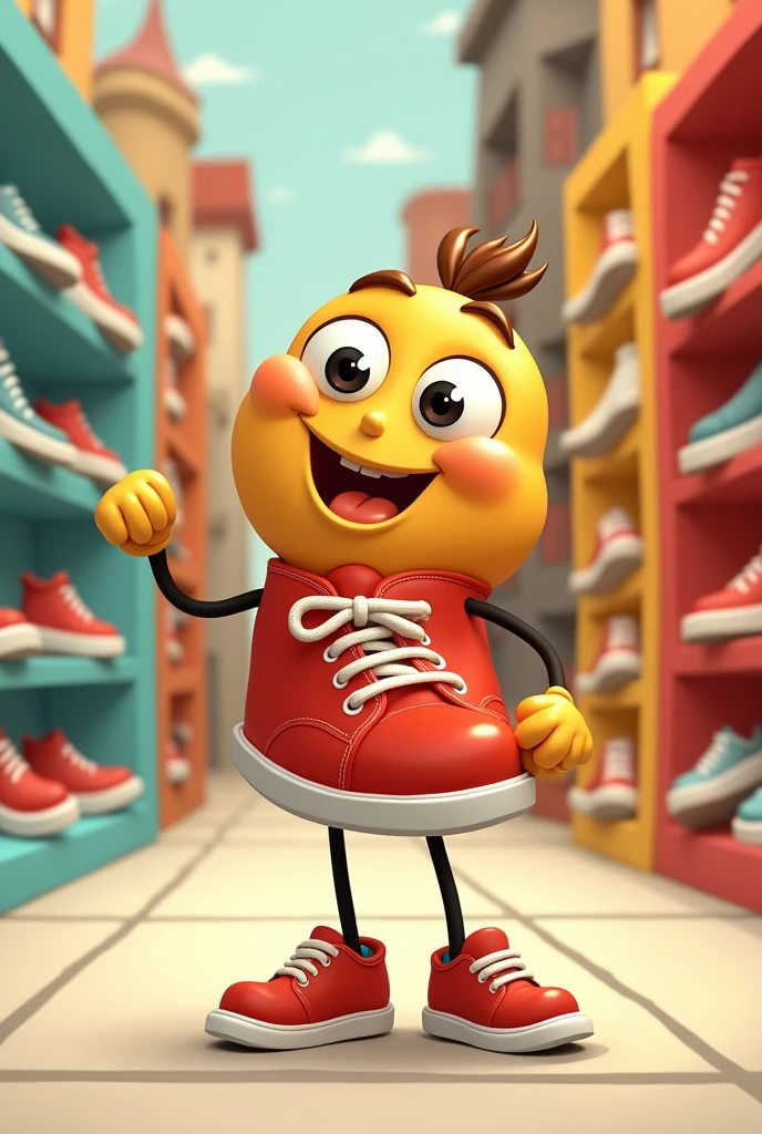 Character for a cartoon style shoe store