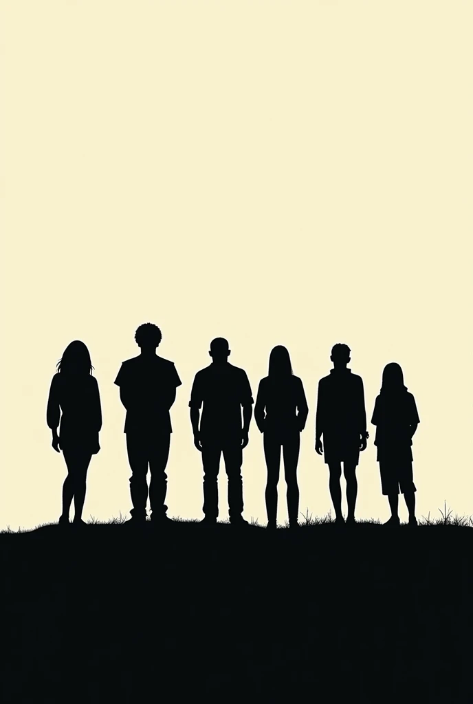Silhouette of 7 people