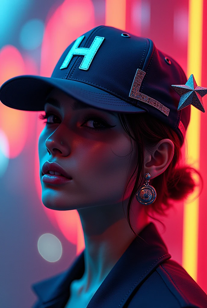 Cap with an H and a star