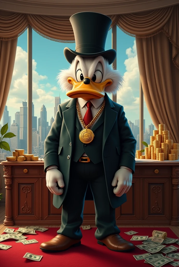 uncle scrooge billionaire boss gold dollar