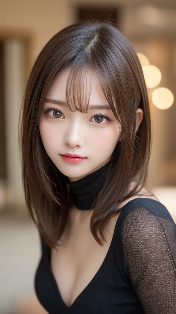 Tabletop, Highest quality, shape, Very detailed, finely, High resolution, 8k wallpaper, 完璧なダイナミックな構shape, Beautiful and detailed,  Small breasts, Natural color lip, Random sexy poses,Cute Smile,20-year-old girl、Beautiful and elaborate face、Perfect and beautiful face,Big eyes、Beautifully detailed face、Perfect and beautiful double eyelids、Blur the background、Perfect and beautiful face、Feminine poses、Blur the background、Slim face and figure、Blur the background