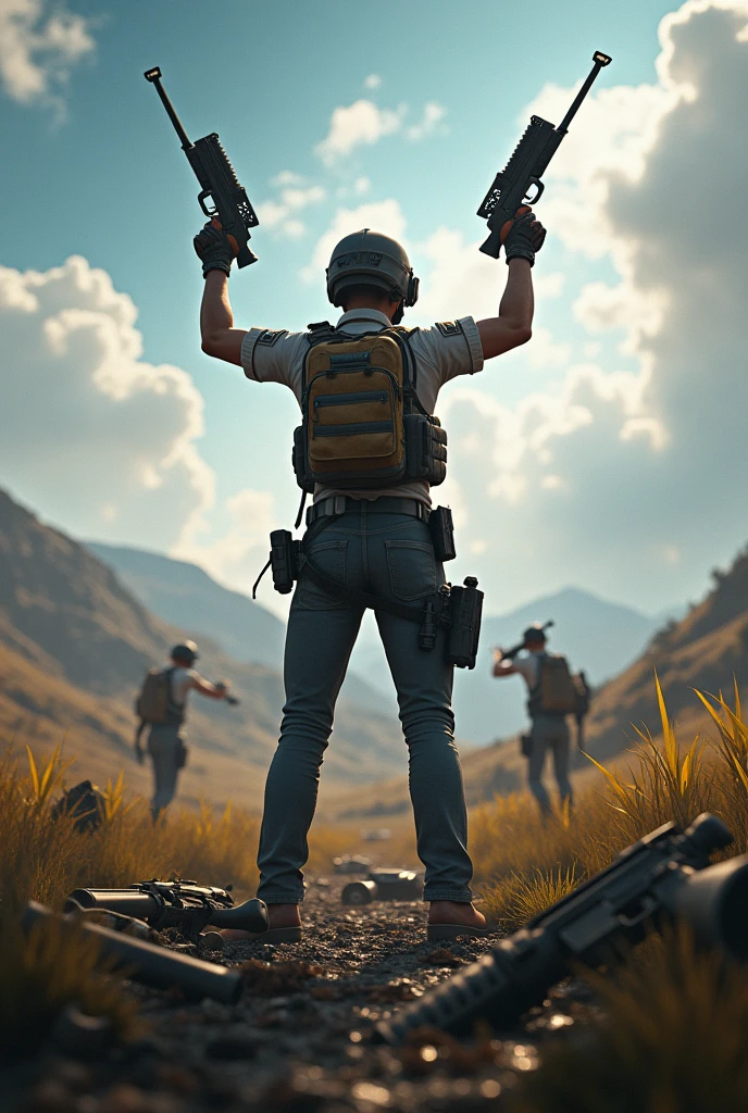 Pubg mobile Winner winner chicken dinner landscape