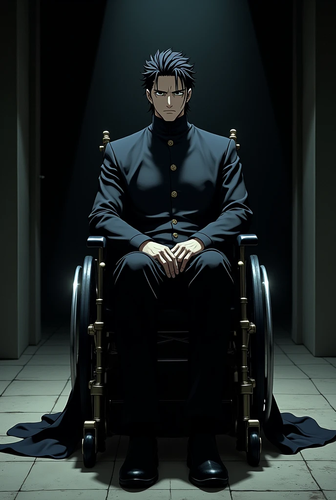 AIZEN SOSUKE, on wheel chair