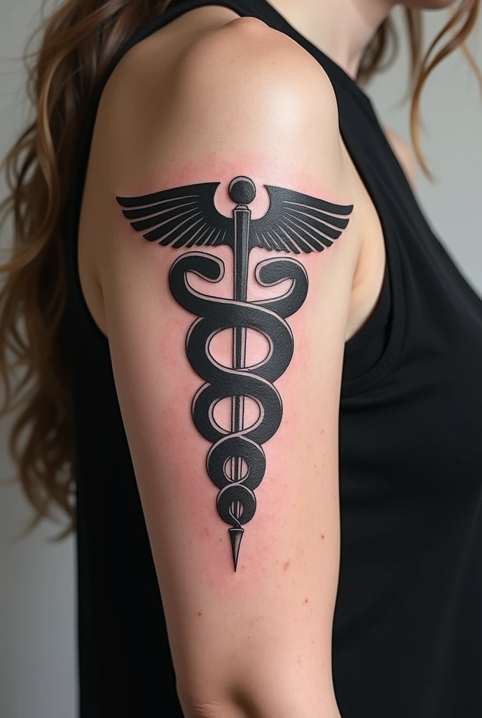 Tattoo that matches accounting sciences CADUCEU