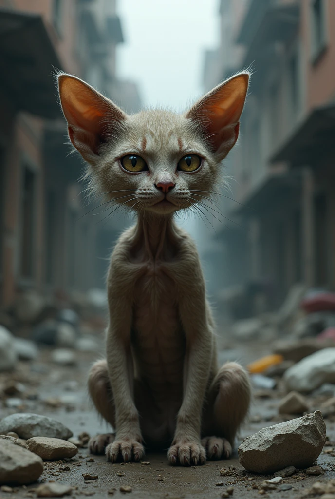 The vert very poor cat
