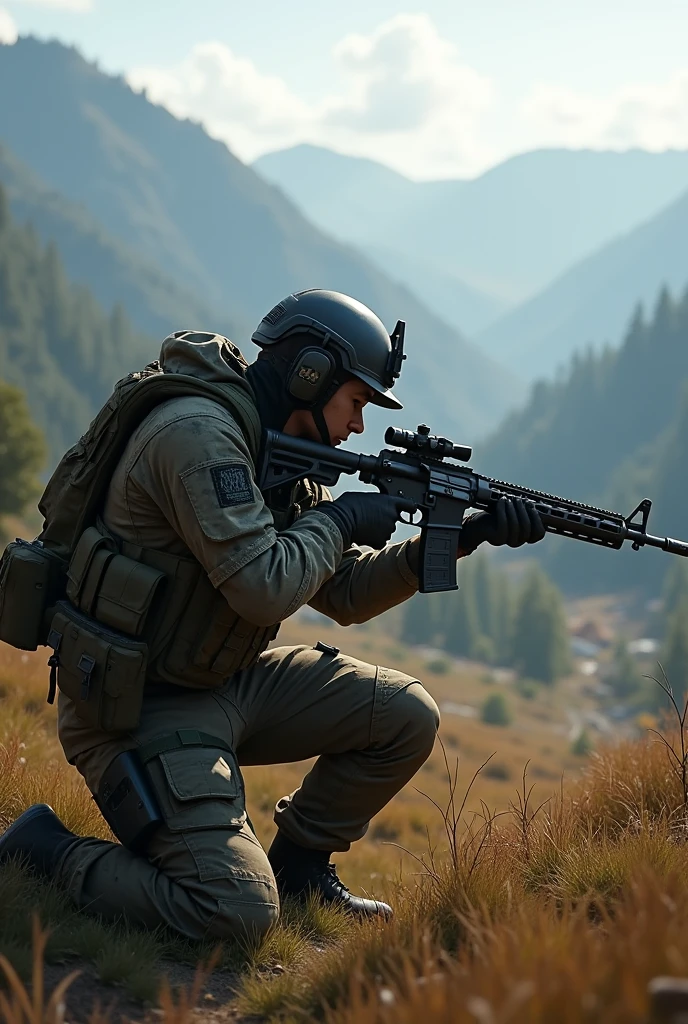 Pubg mobile looking for enemy with snipers