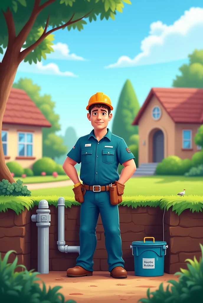 Create a cover for my youtube channel about septic tank cleaning

