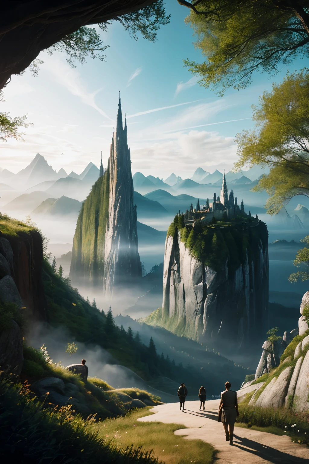 Depict immersive VR environments that are so lifelike they blur the line between reality and simulation. Think of fantastical landscapes, futuristic architecture, or surreal dreamscapes.