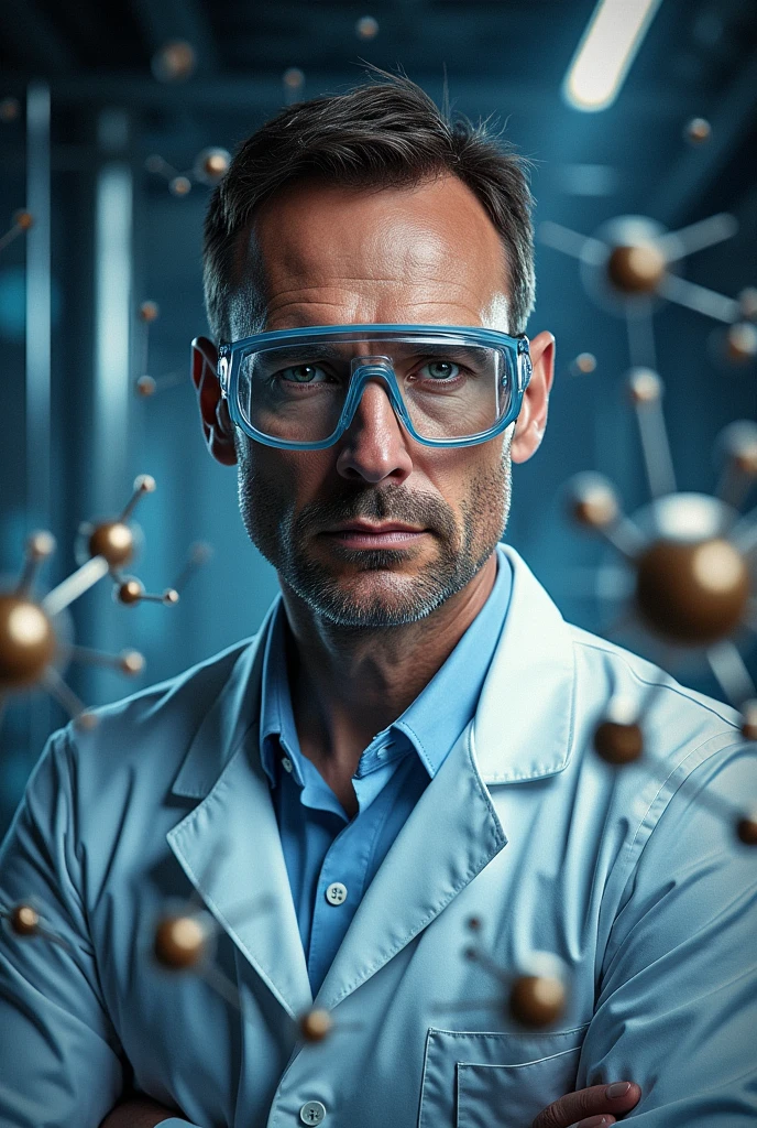 Generate a Hollywood style movie cover for a very cool chemistry documentary about iron, osmium and ruthenium
