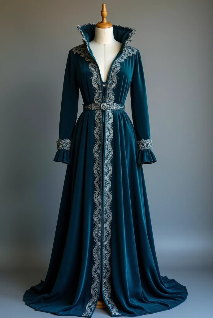 Castelobruxo (Brazil) uniform and accessories
For the female model, dark aquamarine blue tones and silver details
The clothes must be on a mannequin