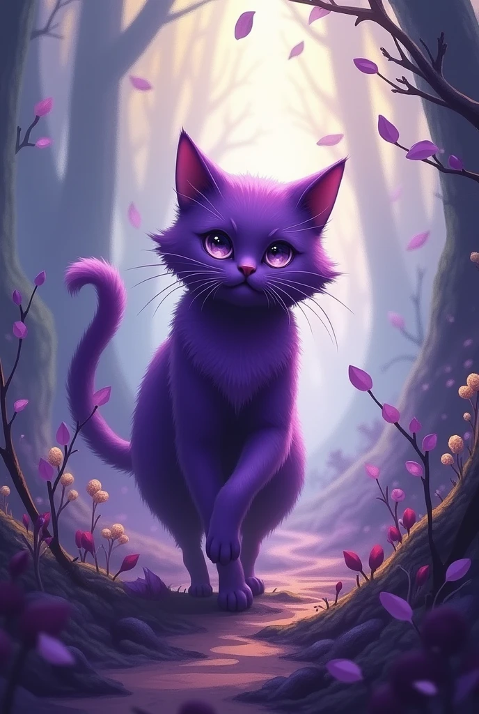 purple cat lost