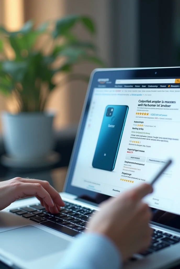 Send me a screenshot of buying a phone off of Amazon but just the phone showing the screenshot