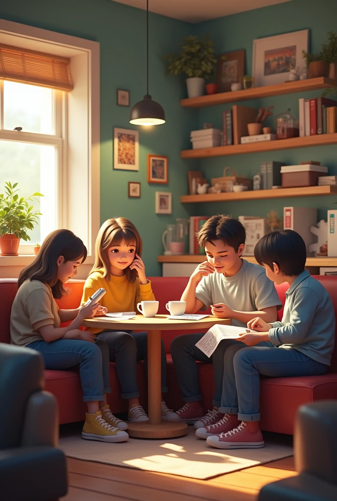Draw a picture of a lottery game that includes everyday habits.