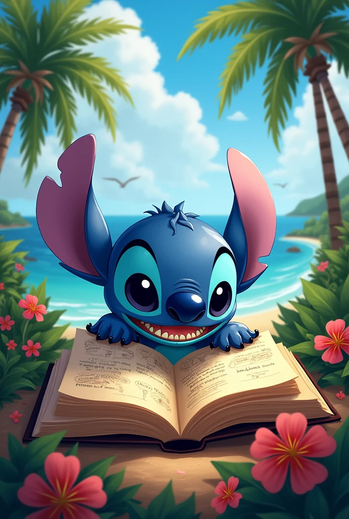 Stitch's Book in Hawaii pixlab
