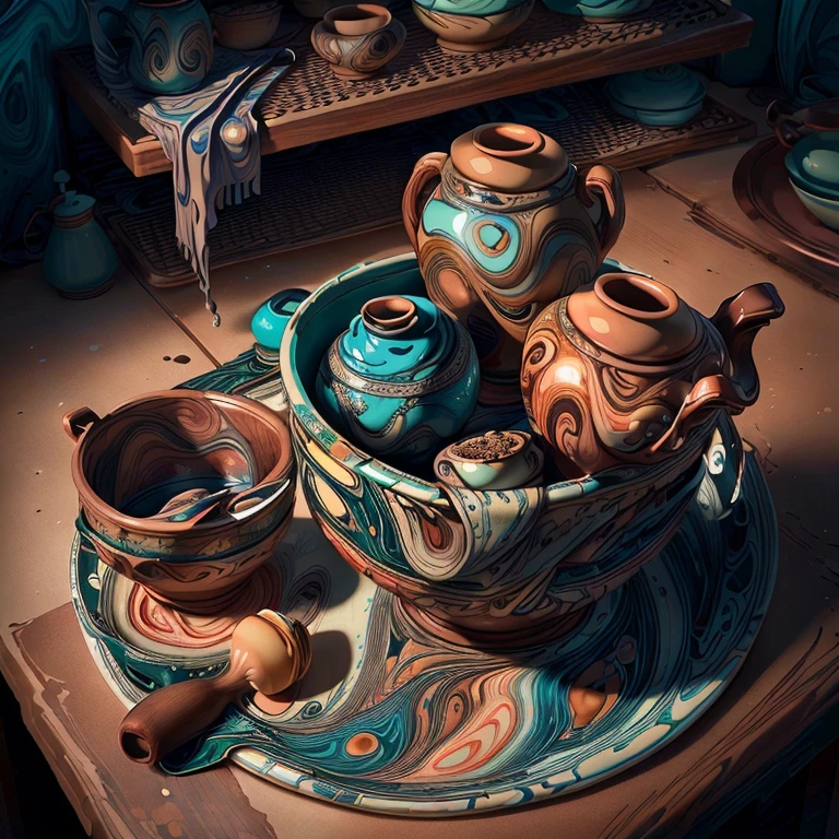 MarblingAI Ceramic Set