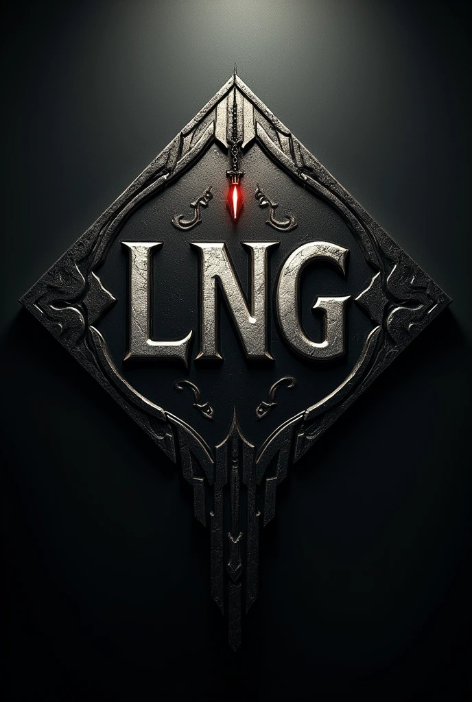 An image would be intimidating with the capital letters LNG and a diamond in the background that looks criminal and intimidating. 