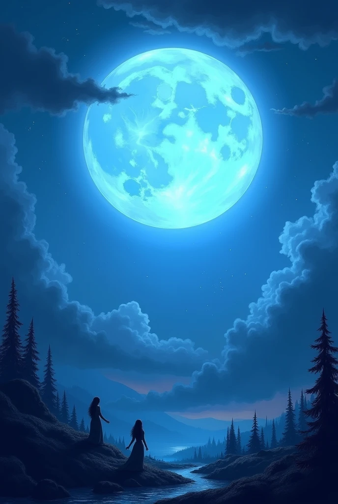 full moon blue Moon Fantasy