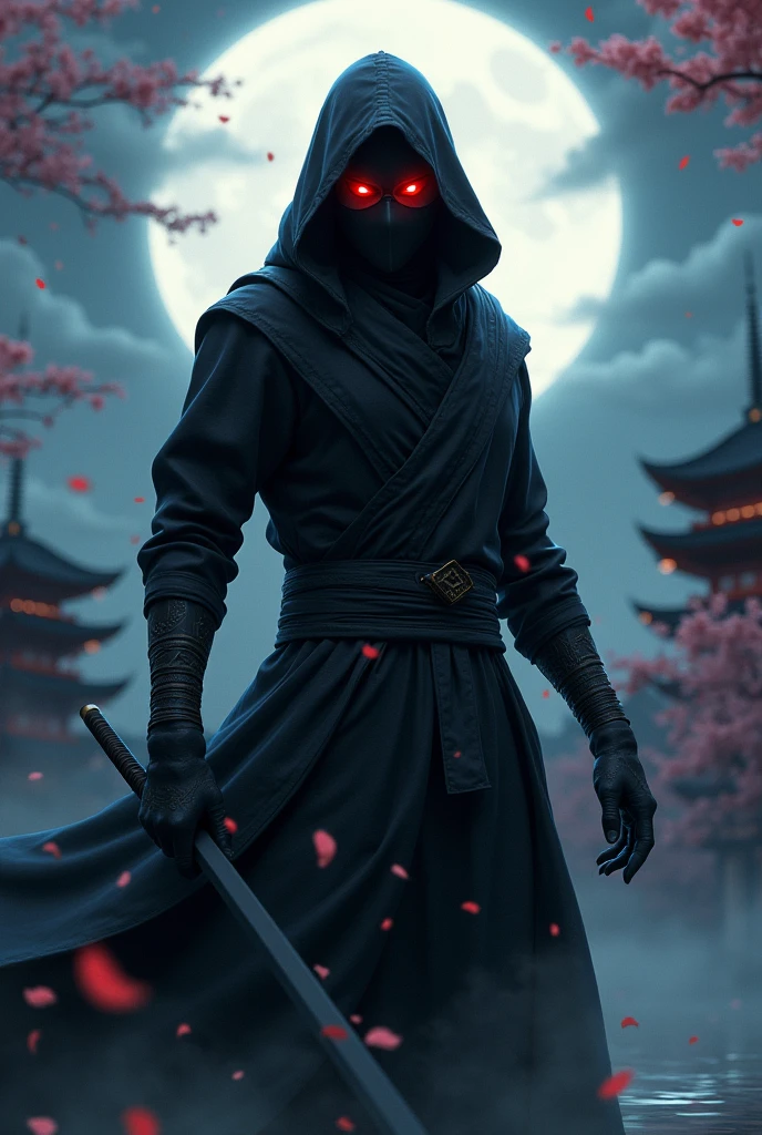 A ninja with sharingan